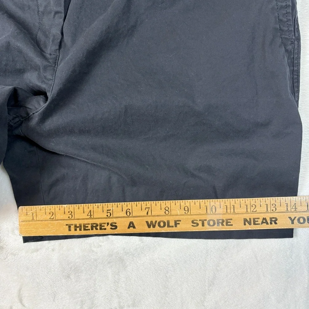 Talbots Relaxed Chino Short Women 18W Black Excellent 7 Inch Inseam Cotton Blend